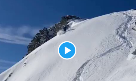 Vídeo de l’allau al pic Escalar, a la zona d’Astún