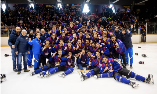 El Barça guanya la segona Lliga Nacional d’Hoquei Gel davant del CG Puigcerdà