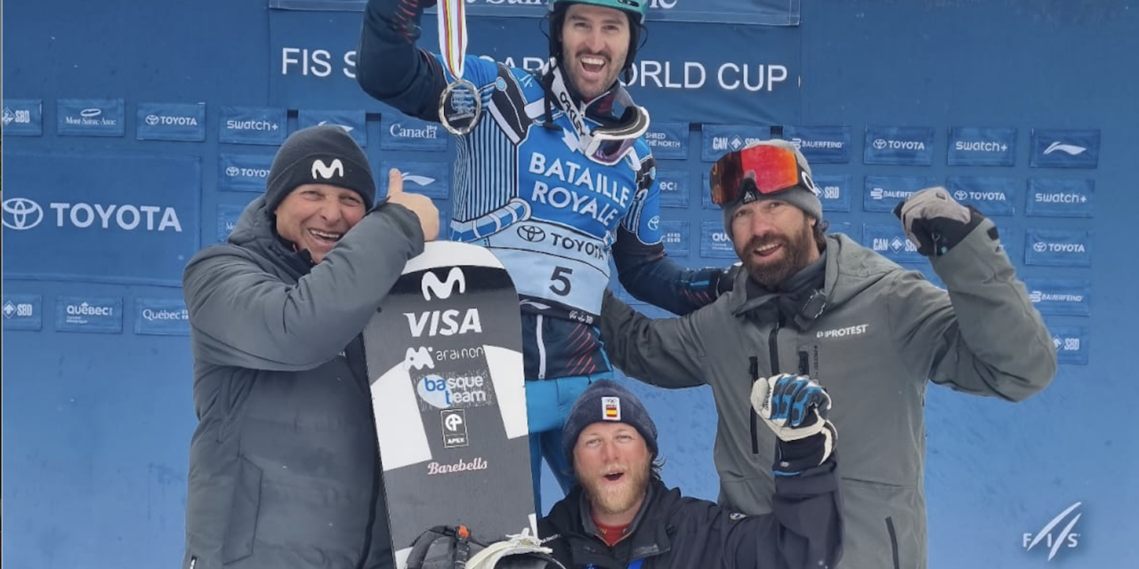Lucas Eguibar, subcampió del circuit de Copa del Món de Snowboardcross
