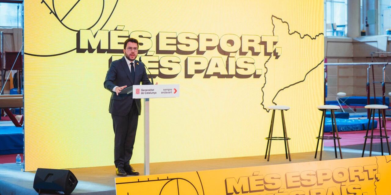 El president Aragonès anuncia 200 milions per millorar les instal·lacions i equipaments esportius a Catalunya