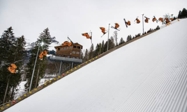 Espectacular doble front flip de Fabian Bösch al trampolí d’Engelberg