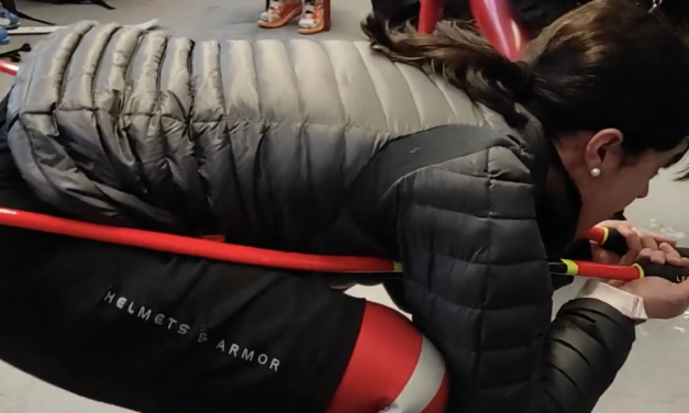 Backstage of the first speed ski competition in Garvarnie 2021