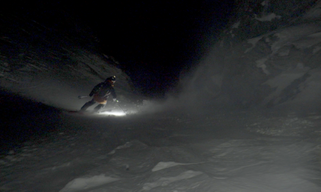 Aymar Navarro completa un èpic descens nocturn de La Forcanada