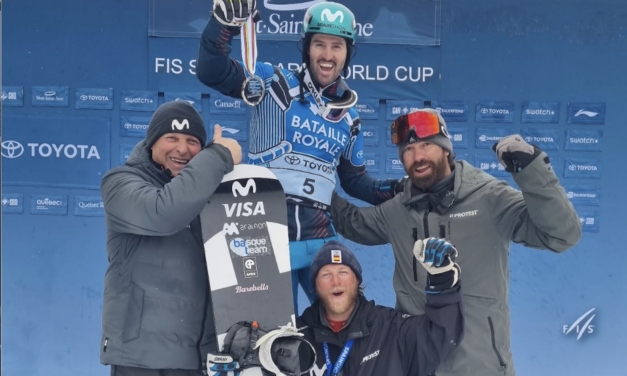 Lucas Eguibar, subcampió del circuit de Copa del Món de Snowboardcross
