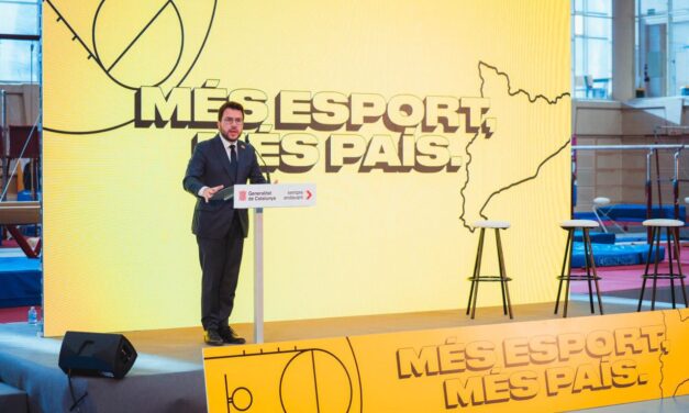 El president Aragonès anuncia 200 milions per millorar les instal·lacions i equipaments esportius a Catalunya