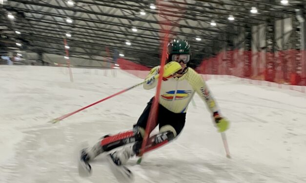 Entrenaments tècnics dels esquiadors de la FAE a Lituània
