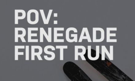 POV: First Run On the Renegades –  4FRNT skis