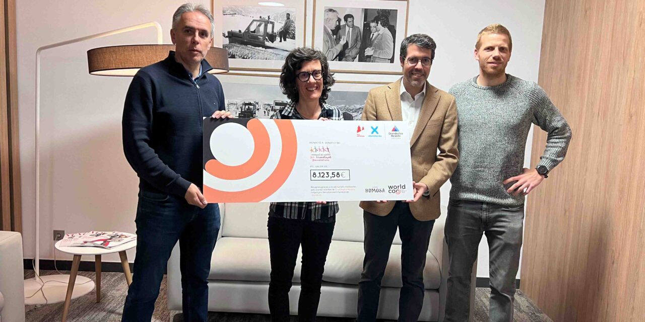 Pal Arinsal i Grandvalira Soldeu – El Tarter recapten 8.123 euros amb l’Arrodoniment Solidari