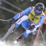 Greu caiguda de Cyprien Sarrazin a Bormio