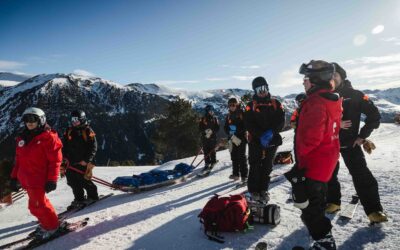 Simulacre d’evacuació a la pista Avet per rebre la Copa d’Europa de Soldeu