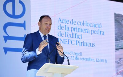 El nou edifici d’INEFC Pirineus a la Seu d’Urgell, en marxa amb la col·locació de la primera pedra