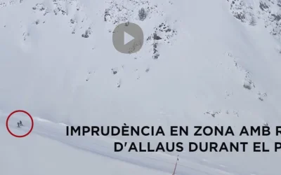 La imprudència de dos esquiadors de muntanya que podia haver acabat malament