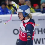 Fort ensurt de Lindsey Vonn al descens de Crans Montana a una setmana dels Jocs Olímpics