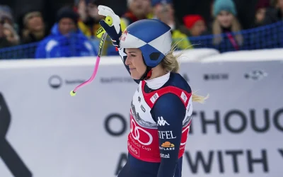 Fort ensurt de Lindsey Vonn al descens de Crans Montana a una setmana dels Jocs Olímpics