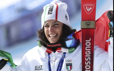 Brignone, or olímpic al supergegant de Milano-Cortina