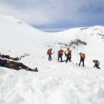 Simulacre de rescat per una allau fora de pistes a l’estació d’esquí de La Molina