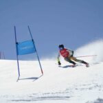 La jove Nur Torres (17 anys) i Albert Ortega, campions d’Espanya de gegant a La Molina